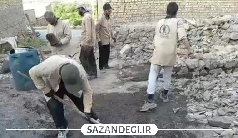اردوی جهادی پایگاه بسیج انصارالمهدی (عج) در هزاوه